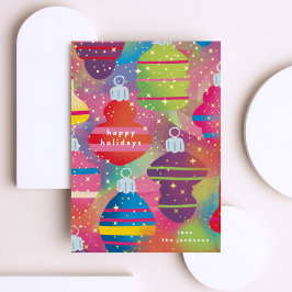 Shiny Rainbow Ornaments Folieneinladung