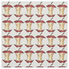 Shiny Red Delicious Äpfel Apfel Core Fruit Print Stoff