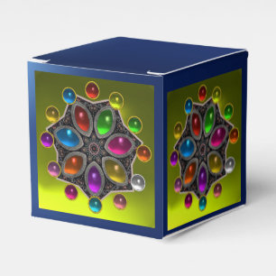 SHINY STAR, FARBHAFTE GEMSTONES Gold Yellow Blue Geschenkschachtel