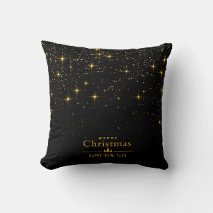 Shiny Stars Happy New Year Frohe Weihnachten Kissen