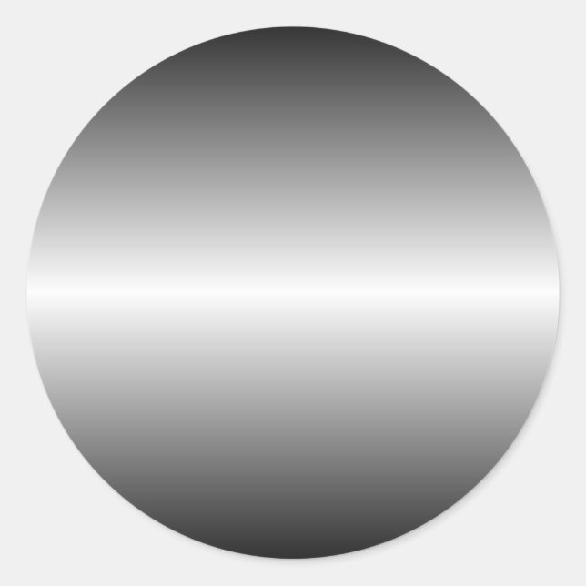 Shiny Steel Round Sticker (Vorderseite)