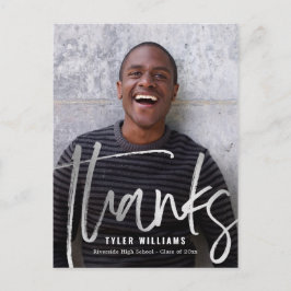 Shiny Strokes Moderner Abschluss Vielen Dank Postkarte