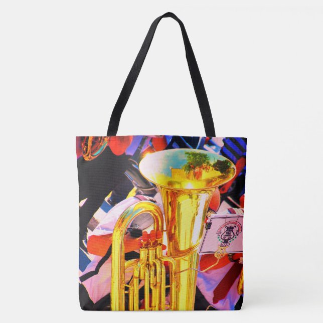 Shiny Tenor Tuba Brass Marching Band Music Tasche (Vorderseite)