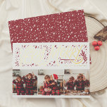 Shiny Very Merry Hand Lettering 3 Foto Weihnachten Folien Feiertagskarte<br><div class="desc">Fügen Sie Ihren Weihnachtskarten Glanz mit echter Goldfolie, Silber oder Rose! Dieser klassische und zeitlose Metallic-Stil wird Ihre Karten um ein weiteres Level erweitern. Ein skurriles, von Hand gezeichnet Design mit "Sehr Merry" in echter Folienschrift, dekoriert mit niedlichen kleinen Sternen und Glitzern. "Merry" ist unterstrichen, und es gibt eine rustikale...</div>