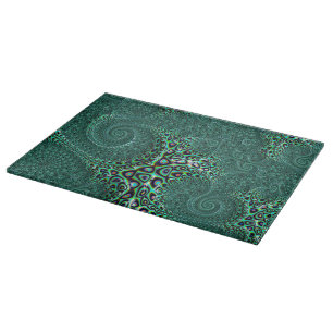 Shiny Wet Aquamariner Gepunkteter Octopus Fantasti Schneidebrett