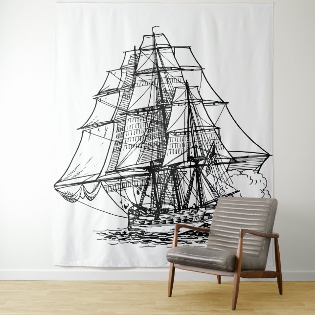 Ship Ahoy Tapestry Wandteppich (Beispiel)