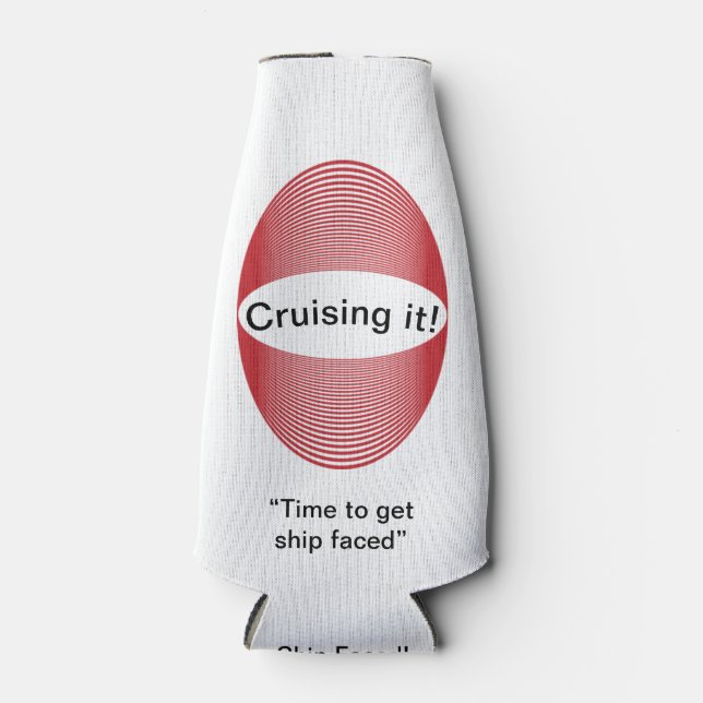 "Ship Faced" Koozie-Flasche Cooler Flaschenkühler (Vorderseite)