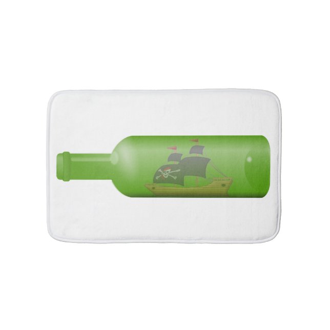 Ship in a bottle badematte (Vorderseite)