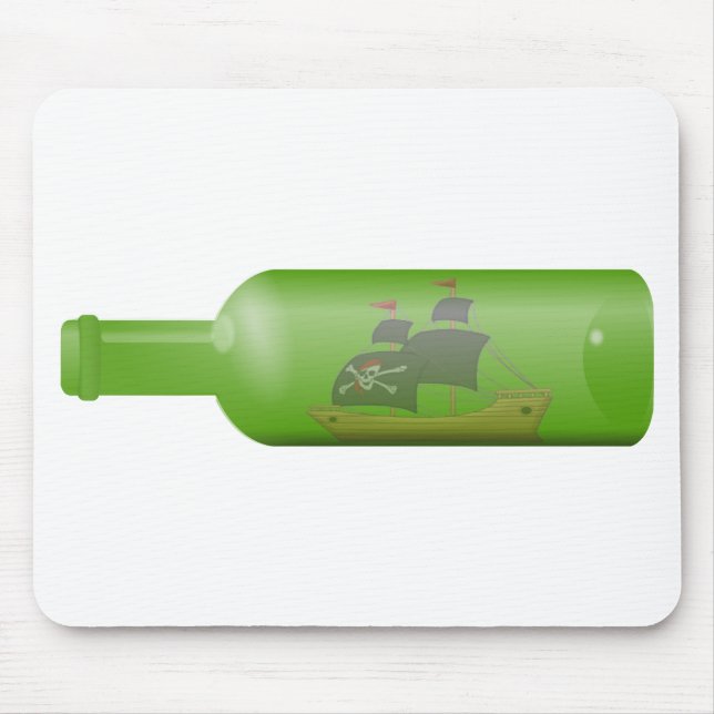 Ship in a bottle mousepad (Vorne)