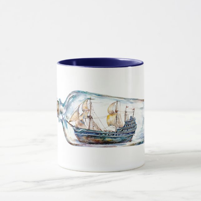 Ship in a Bottle Tasse (Zentrum)