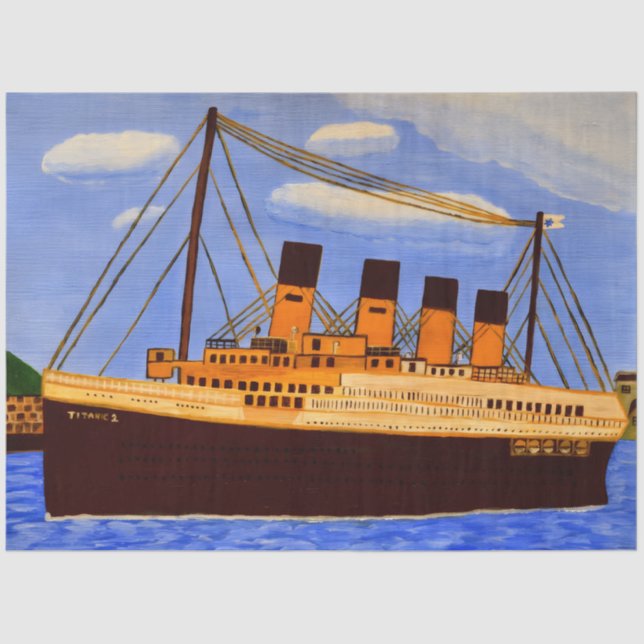 Ship Titanic Tissue paper  Seidenpapier (Vorderseite)