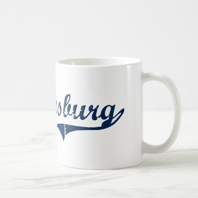 Shippensburg Pennsylvania klassischer Entwurf Kaffeetasse (Rechts)