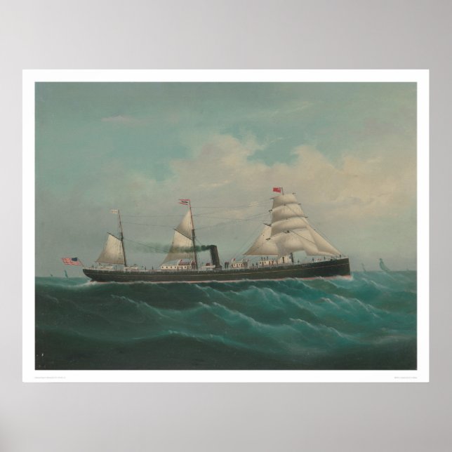 Shipping Vessel- The City of Rio de Janeiro (1260) Poster (Vorne)