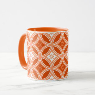 Shippo mit Blume Motif, Mandarin Orange Tasse