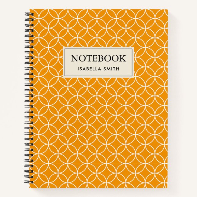 Shippô-Orange-Motiv Notizbuch (Vorderseite)