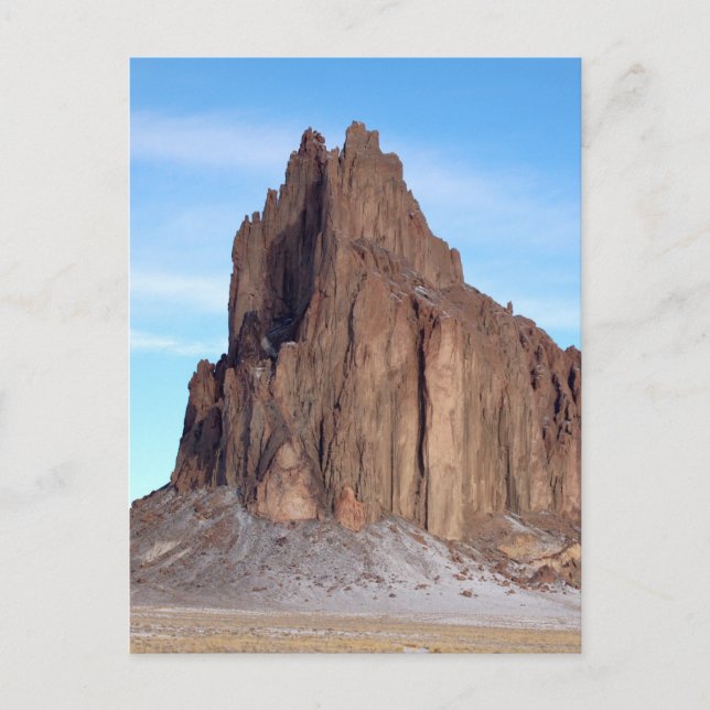 Shiprock Mountain, New Mexico Postkarte (Vorderseite)