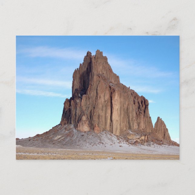 Shiprock Mountain, New Mexico Postkarte (Vorderseite)