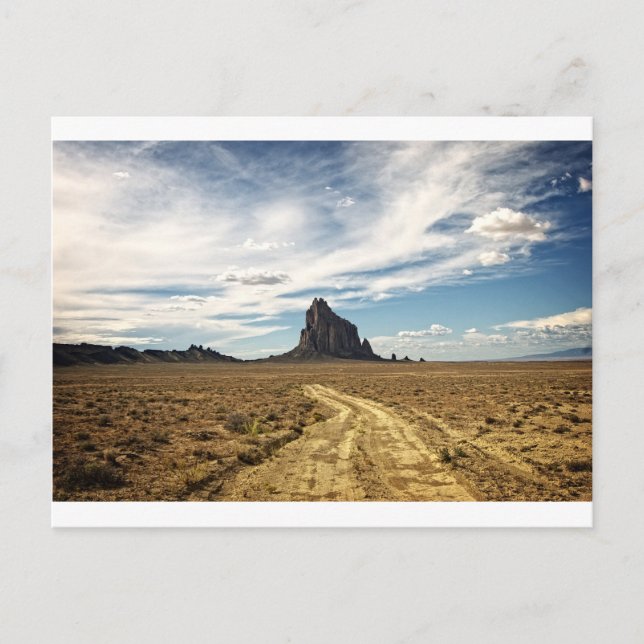 Shiprock New Mexico Mountain Südwest Landschaft Postkarte (Vorderseite)
