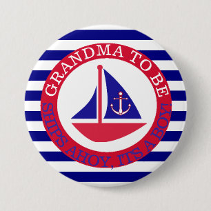 Ships Ahoy, seine Jungs-Baby-Duschtaste Button