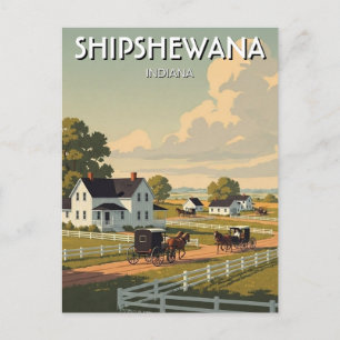 Shipshewana Indiana Amish Country Postkarte