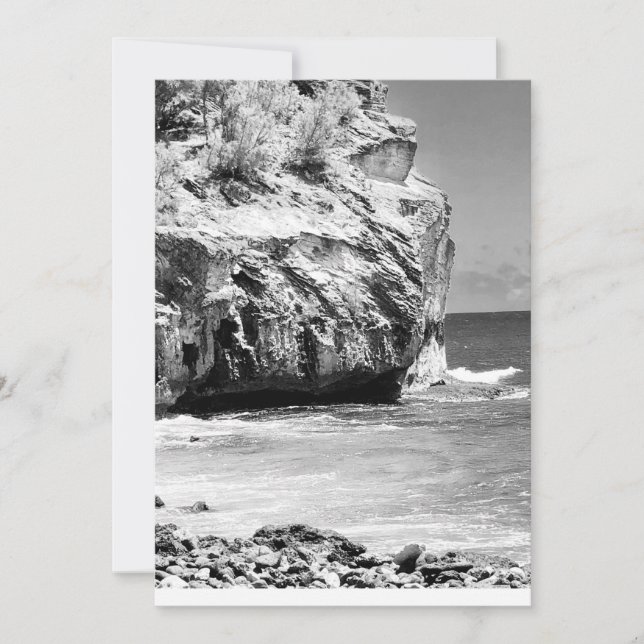 Shipwreck Cliff, Kauai Blank Flat Danke-Karte Dankeskarte (Vorderseite)