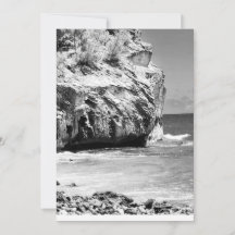 Shipwreck Cliff, Kauai Blank Flat Danke-Karte