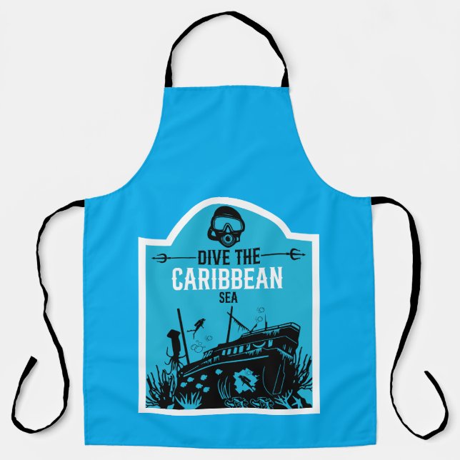 Shipwreck Diving Caribbean Schürze (Vorderseite)