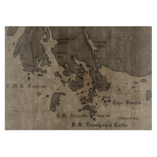 Shipwreck Map Schneidebrett