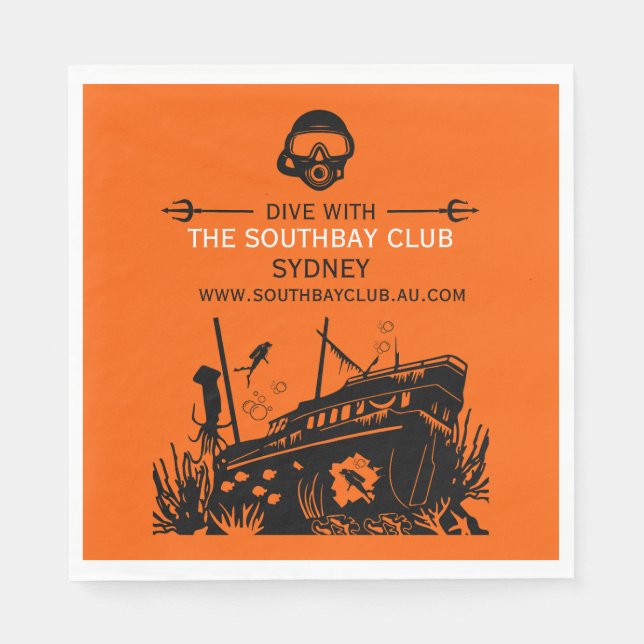Shipwreck Tauchclub Serviette (Vorderseite)