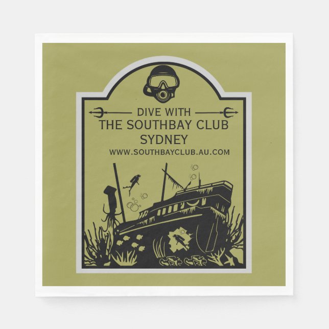 Shipwreck Tauchclub Serviette (Vorderseite)