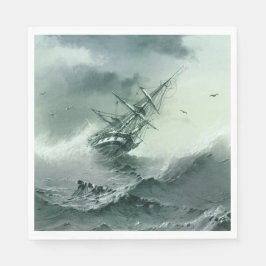 Shipwreck (von Ivan Aivazovsky) Serviette