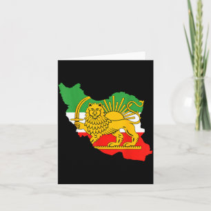 Shir o khorshid, Persien, Löwe und Sonne Iran Karte
