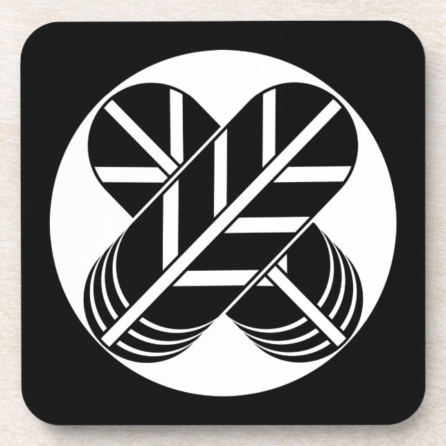 Shirakawa-Falkenfedern Untersetzer (Vorderseite)