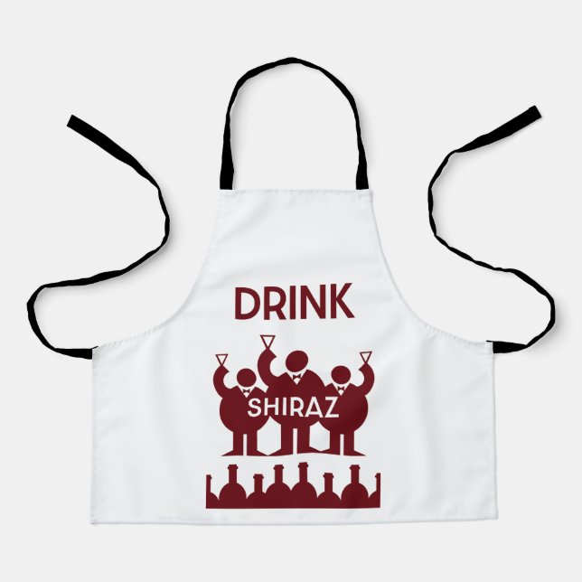Shiraz Wine Drinkers Schürze (Vorderseite)