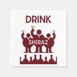 Shiraz Wine Drinkers Serviette
