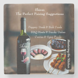Shiraz Wine Pairing Guide/Mastering the Kitchen Steinuntersetzer