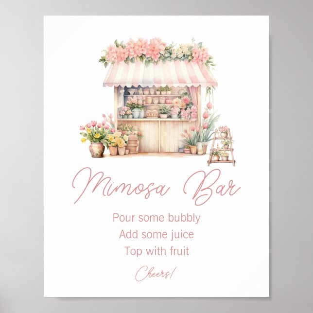 Shire Fresh off Market Brautparty Mimosa Bar Poster (Vorne)