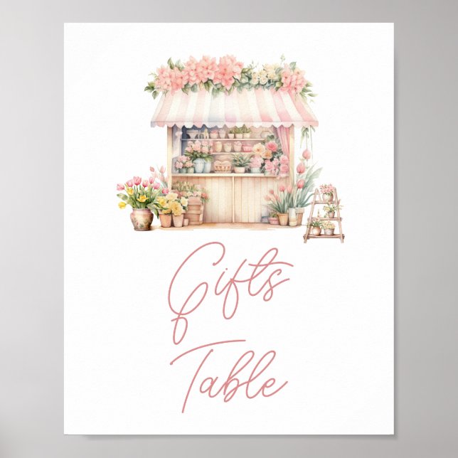 Shire Fresh off the Market Brautparty Gift Table Poster (Vorne)