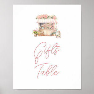 Shire Fresh off the Market Brautparty Gift Table Poster