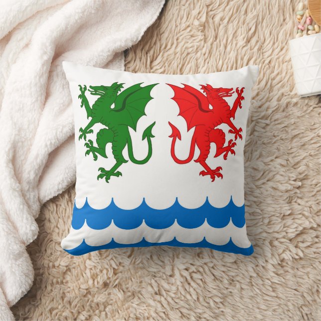 Shire of Dragons Bay Populace Abzeichen Kissen (Decke)