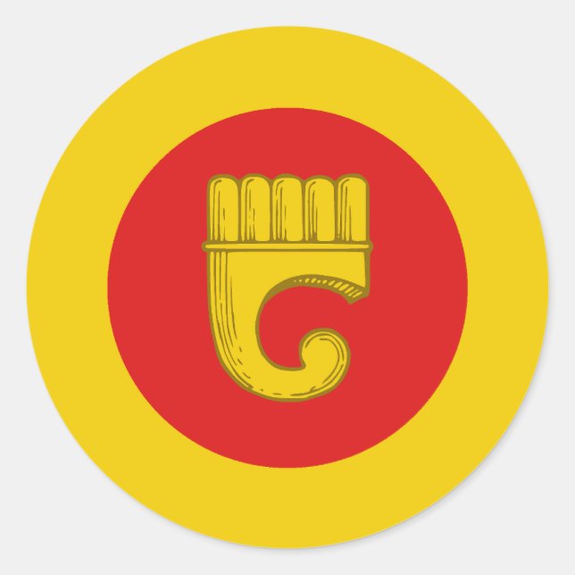 Shire of Hornwood Populace Abzeichen Runder Aufkleber (Vorderseite)