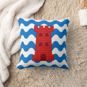 Shire of Isles Populace Abzeichen Throw Kissen