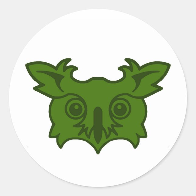 Shire of Owlshrest Populace Abzeichen Runder Aufkleber (Vorderseite)