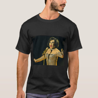 Shirley Bassey singende Kunstporträt T-Shirt