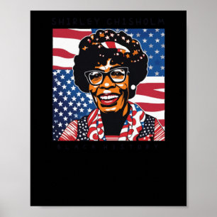 Shirley Chisholm Black History Money Sticker Poster