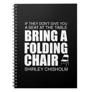 Shirley Chisholm Chaise pliante Carnet
