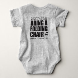 Shirley Chisholm Folding Chair Baby Strampler