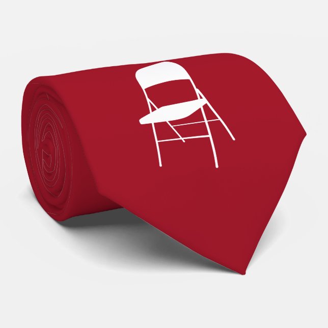 Shirley Chisholm Folding Chair Neck Tie | Rot Krawatte (Gerollt)