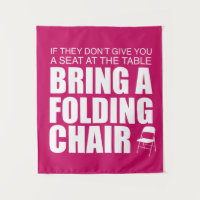 Shirley Chisholm Folding Chair Tapestry | Heiß ros