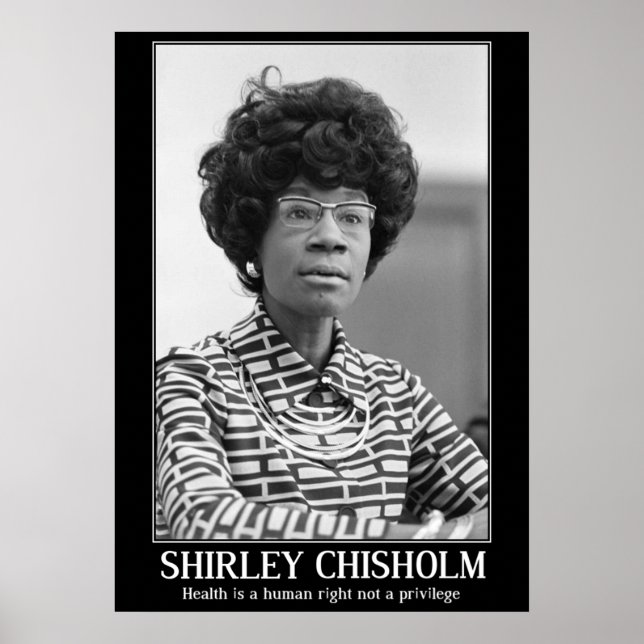 SHIRLEY CHISHOLM - SCHWARZE GESCHICHTE POSTER (Vorne)